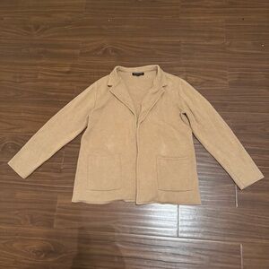 BANANA REPUBLIC Tan Open Front Blazer M